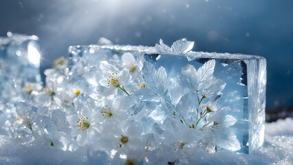 Eternal Bloom – The Garden Preserved in Winter's Embrace