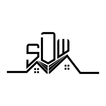 SDW Real State logo design, SDW simple and modern logo. SDW luxurious alphabet design