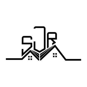 SJR Real State logo design, SJR simple and modern logo. SJR luxurious alphabet design