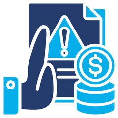 Anti Money solid color icon