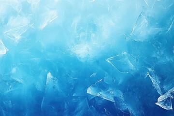 Fototapeta premium Ice crystal surface frozen.