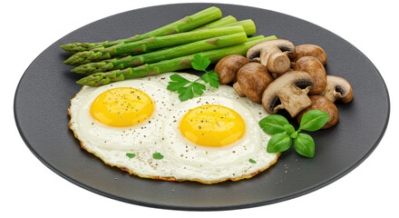 Isolated Fried Eggs