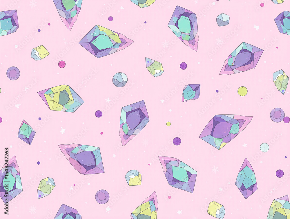Poster trendy seamless retro pattern featuring geometric shapes and vibrant colors, fun colorful line doodl