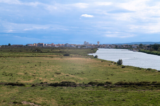 Fleuve L'Orb, Les Orpellieres, Site Naturel Prot&eacute;g&eacute;, Valras, S&eacute;rignan, 34, H&eacute;rault, France