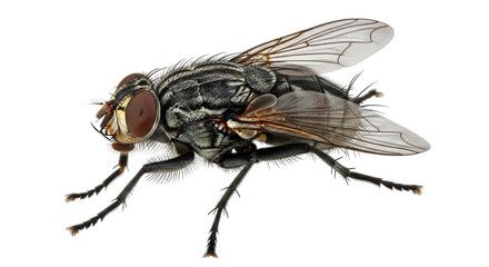 Isolated Housefly