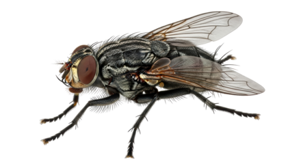 Isolated Housefly
