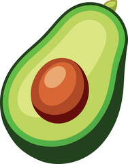 vector illustration of avocado