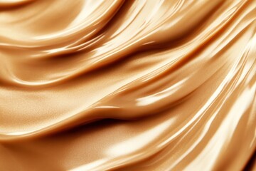 Fototapeta premium Golden tan liquid makeup texture