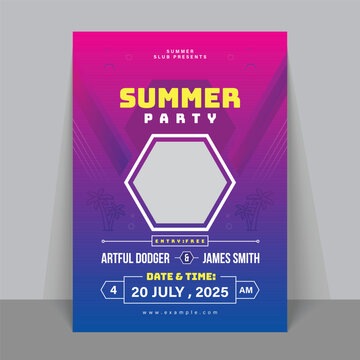 Summer Party Flyer Design