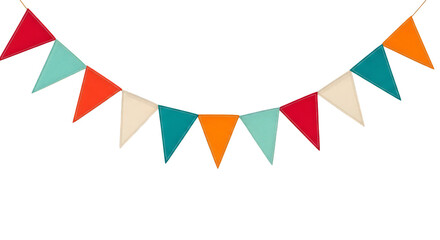 Obraz premium Colorful Party Bunting Banner