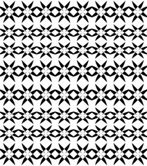 black and white seamless pattern wallpaper textile fabric damask vintage  monochrome flower tile .