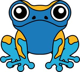 isolate amphibian icon vector