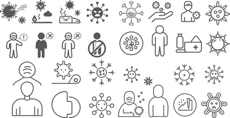 Comprehensive Set of COVID-19 Awareness and Prevention Icons