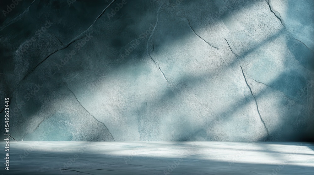 Poster an elegant abstract wall texture with soft shadows gently falling on its surface, creating a serene 