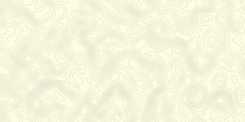 Obraz premium Abstract topographic map with contour lines on a cream background showing elevation changes and patterns for geographic representation.