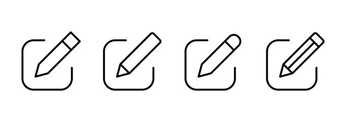 Edit icon vector. edit document sign and symbol. edit text icon. pencil. sign up
