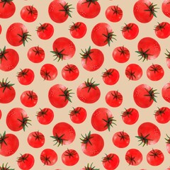 Fresh tomato texture with beige background