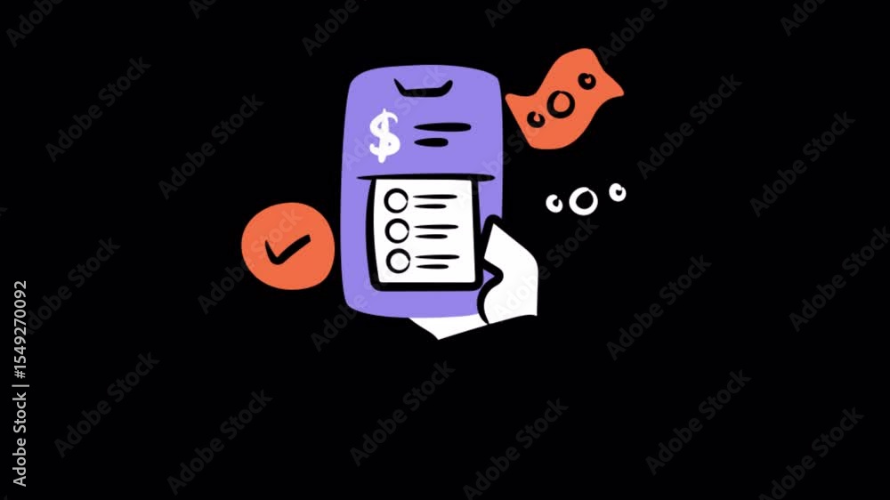 Poster transaction animations on transparent background