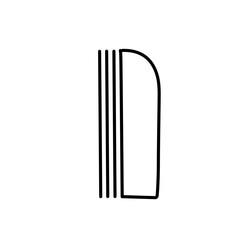 Aesthetic contemporary line art