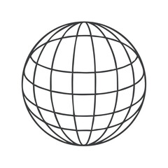 globe icon vector illustration