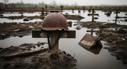 War Graves: Remembrance in a Flooded Cemetery
