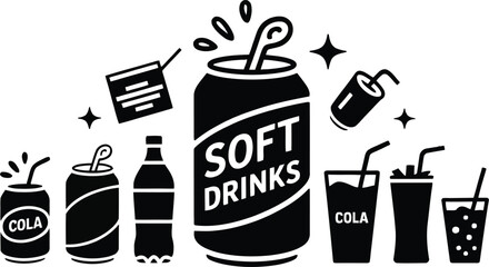 set of drinks