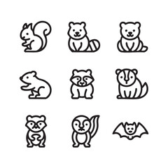 A fun vector collection of cute baby zoo animals