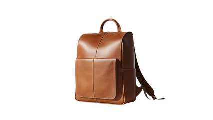 Classic Brown Leather Backpack