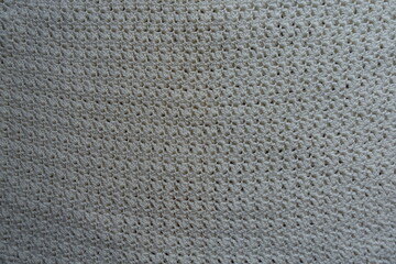 Background - ivory white handmade crochet lacy fabric