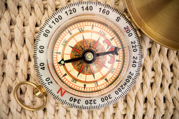 Vintage Compass, Navigation Instrument