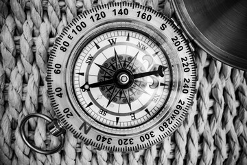 Vintage Compass, Navigation Instrument