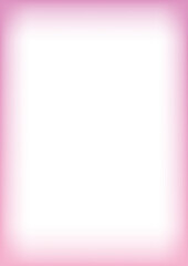 Gradient blurred frame with transparent edge. Abstract pastel light pink and purple border for photo. Cute girly soft color template. Minimal rectangle decorative poster