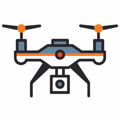 Drone icon on white background