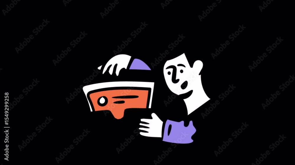 Poster archive animations on transparent background