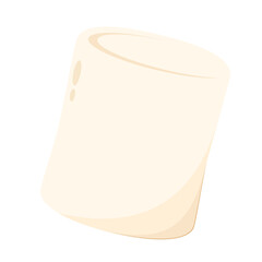 Marshmallow cartoon vector. Marshmallow logo design. Marshmallow icon.