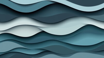 Captivating blue wave pattern with layered textures, a modern abstract background with gradient shades for digital designs