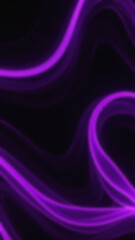 Purple light trails form curved shapes on a dark textured background creating a dynamic and abstract glowing effect