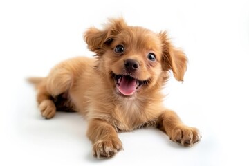 Brown orange puppy mammal animal dog.