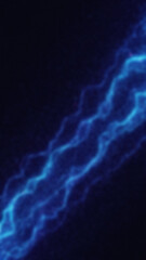 Abstract image shows a diagonal pattern of light blue and navy blue lines against a dark navy blue background