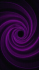Purple vortex with a circular black center in a swirling pattern against a dark background showing gradient lines in the