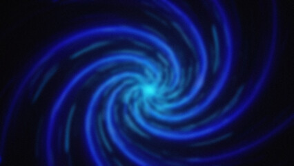 Swirling vortex of blue and cyan lines creating an abstract spiral pattern against a dark background