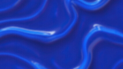 Abstract blue background shows wavy lines with bright highlights and blurry edges modern texture is rippled and smooth