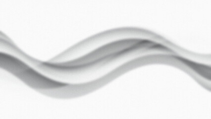 Abstract flowing gray waves undulate across a textured white background creating a soft and smooth gradient effect