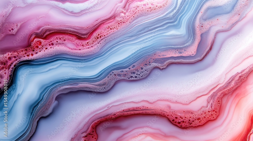 Poster a mesmerizing abstract fluid art piece featuring colorful swirls and patterns that evoke emotions an