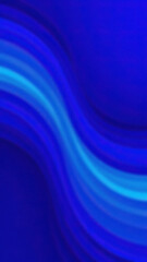 Abstract wavy pattern shows blends of light blue shades on a backdrop of dark blue color