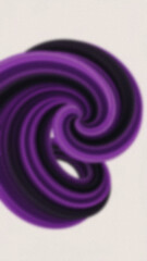 Abstract blurred rendering of purple and black swirling elements on a neutral textured background