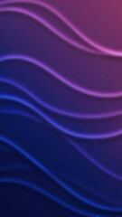 Dark abstract waves flow on a gradient background with purple and blue colors creating a sleek and modern aesthetic