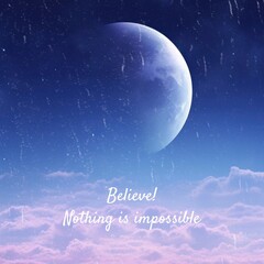 Fototapeta premium Motivational quote Instagram post