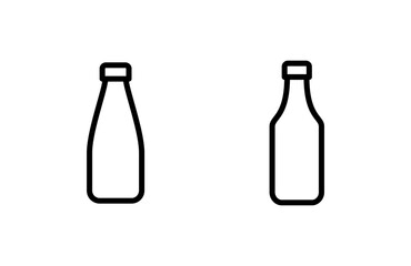 Bottle icon vector illustration. bottle sign and symbol