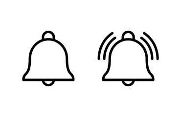 Bell Icon vector illustration. Notification sign and symbol for web site design